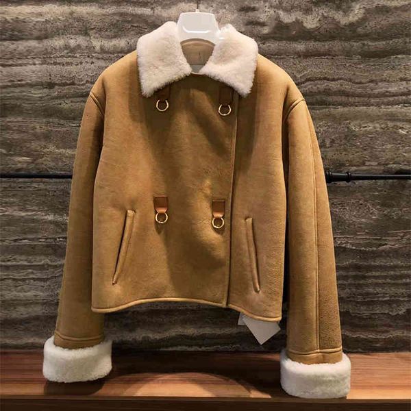 women's fur faux french minority autumn and winter lapel fur integrated lamb jacket short coat women, Black
women's fur faux french minority autumn and winter lapel fur integrated lamb jacket short coat women, Black