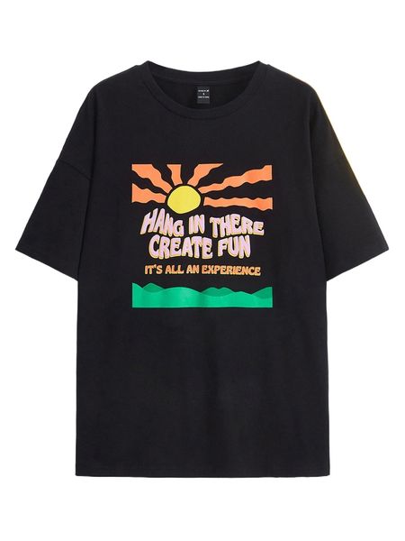 x kerrylifecoach slogan graphic drop shoulder tee 14cd#, White
x kerrylifecoach slogan graphic drop shoulder tee 14cd#, White