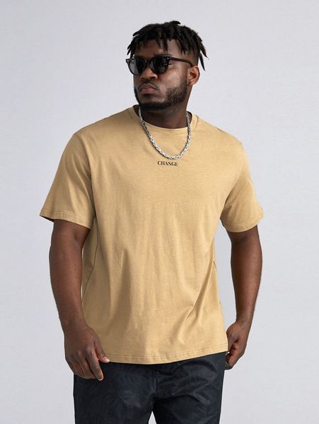 extended sizes men letter graphic tee t8ym#, White;black 
extended sizes men letter graphic tee t8ym#, White;black