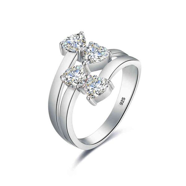 szjinao 4 stone moissanite 2ctw 5mm d color heart diamond women's silver ring certified eternity wedding jewelry 2021 trend, Slivery;golden
szjinao 4 stone moissanite 2ctw 5mm d color heart diamond women's silver ring certified eternity wedding jewelry 2021 trend, Slivery;golden