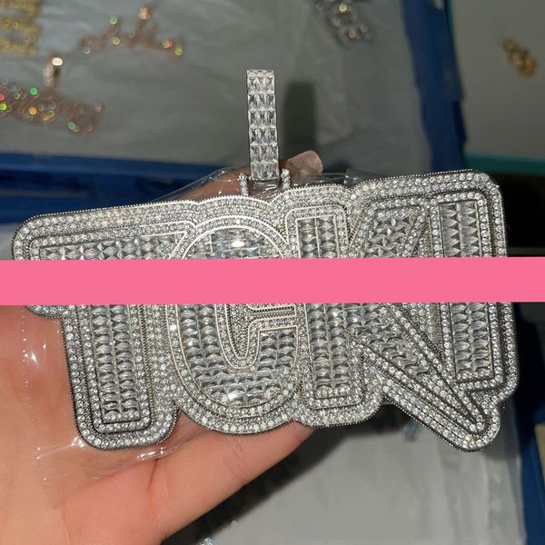 new fashion bling cz stone ice out custom name letters pendant necklace with 3mm 24inch rope chain for men women, Silver
new fashion bling cz stone ice out custom name letters pendant necklace with 3mm 24inch rope chain for men women, Silver