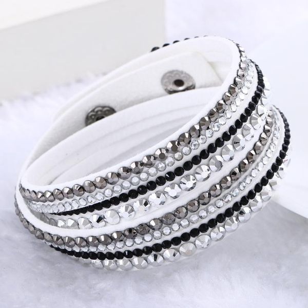 multilayer wrap bracelets slake deluxe leather charm bangles with sparkling crystal women sandy beach fine jewelry gift ys222, Golden;silver
multilayer wrap bracelets slake deluxe leather charm bangles with sparkling crystal women sandy beach fine jewelry gift ys222, Golden;silver