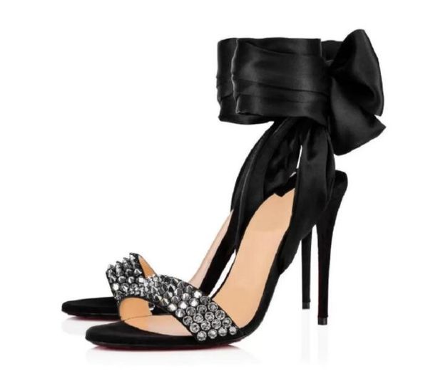 summer women high heels sandals silk satin red sole heels for name design wedding dress sandale crepe satins perched, Black
summer women high heels sandals silk satin red sole heels for name design wedding dress sandale crepe satins perched, Black
