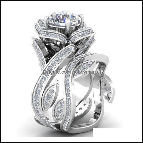 solitaire ring rings jewelry rose flower zircon leaf wrap fashion diamond crystal for women valentine gift wedding bridal party drop deliver, Golden;silver
solitaire ring rings jewelry rose flower zircon leaf wrap fashion diamond crystal for women valentine gift wedding bridal party drop deliver, Golden;silver
