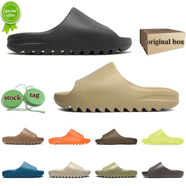 original box slides onyx designer slippers sandals desert sand bone resin slippe, Black
original box slides onyx designer slippers sandals desert sand bone resin slippe, Black