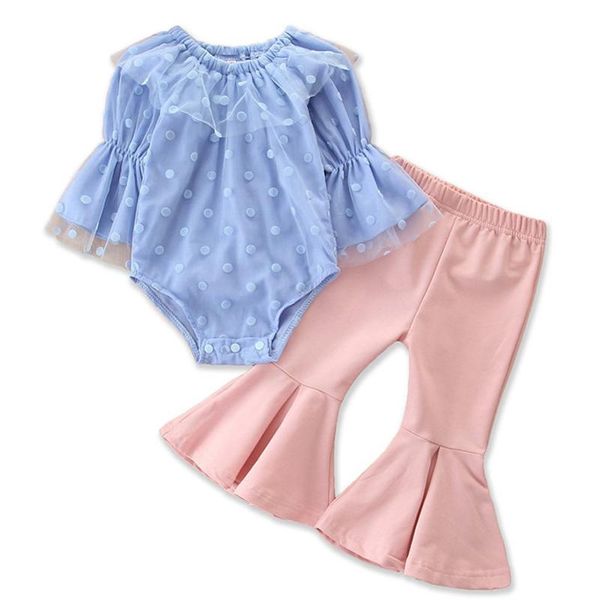 clothing sets toddler girl clothes spring baby kids suit children's polka dot mesh blue romper + pink flared pants set, White
clothing sets toddler girl clothes spring baby kids suit children's polka dot mesh blue romper + pink flared pants set, White