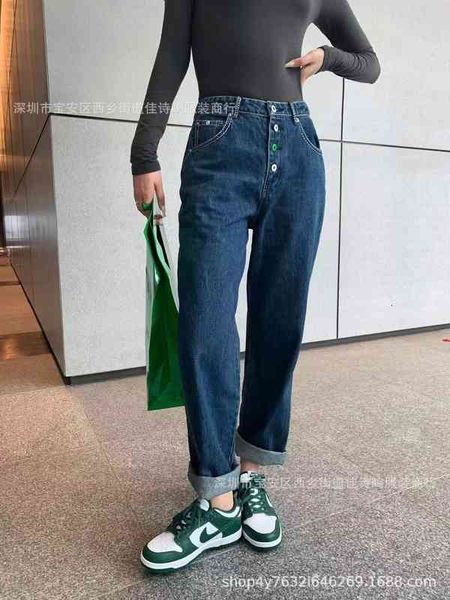 women's jeans b family early spring style button is thin loose straight tube high waist casual denim pants women pxeq, Blue
women's jeans b family early spring style button is thin loose straight tube high waist casual denim pants women pxeq, Blue