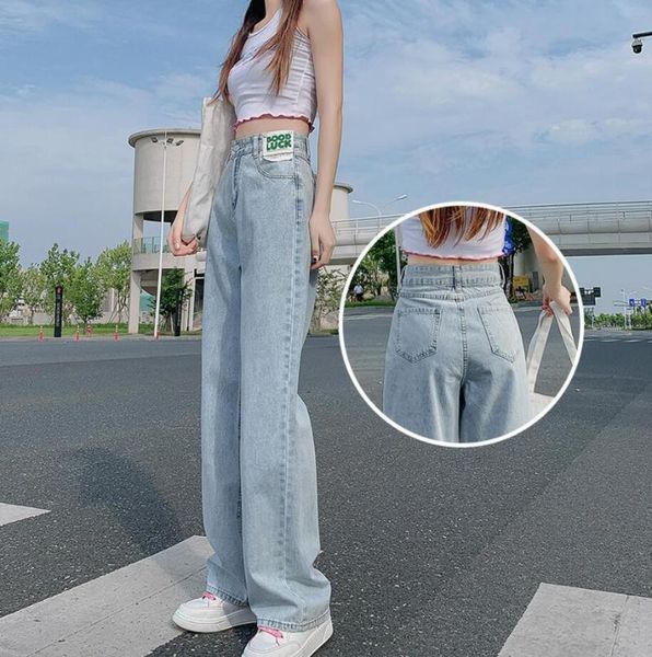 women's autumn high waist female casual wide leg pants fashion trousers full length loose denim s1255, Blue
women's autumn high waist female casual wide leg pants fashion trousers full length loose denim s1255, Blue