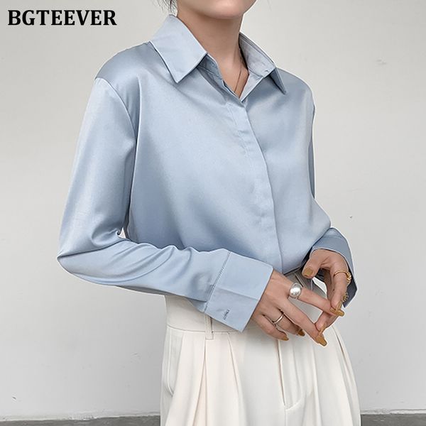 spring elegant loose women satin blouses long sleeve single-breasted female shirts ladies solid blusas 2022, White
spring elegant loose women satin blouses long sleeve single-breasted female shirts ladies solid blusas 2022, White