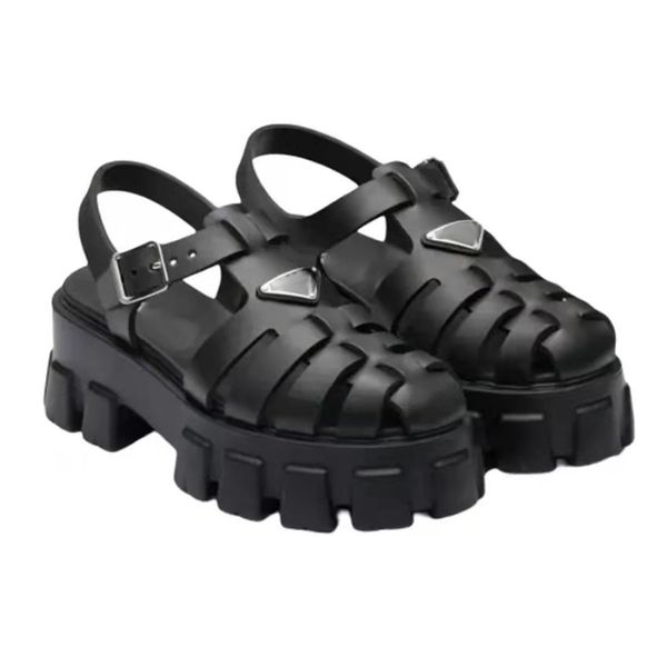 women's sandals slippers high heels leather flat bottomed hollowed out roman beach summer shoes, Black
women's sandals slippers high heels leather flat bottomed hollowed out roman beach summer shoes, Black