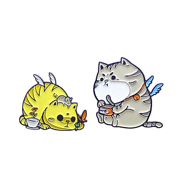 cute cat eat canned fish brooches for women mouse enamel paint badges fashion alloy lapel pin denim shirt small jewelry gift bag hat accesso, Gray
cute cat eat canned fish brooches for women mouse enamel paint badges fashion alloy lapel pin denim shirt small jewelry gift bag hat accesso, Gray
