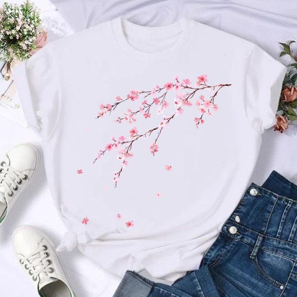 short sleeve flower floral 90s t shirts trend fashion summer women print shirt female casual tshirts spring graphic t-shirt, White
short sleeve flower floral 90s t shirts trend fashion summer women print shirt female casual tshirts spring graphic t-shirt, White