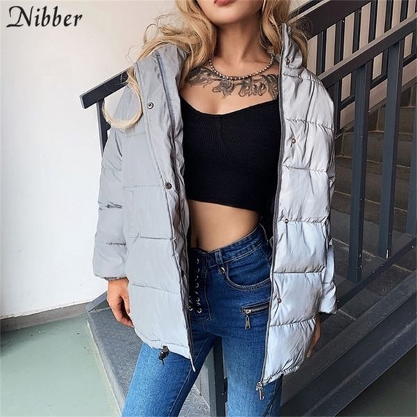nibber winter fashion reflective warm long womens jacket club party shining loose outerwear mujer spring parka coat y201012, Black
nibber winter fashion reflective warm long womens jacket club party shining loose outerwear mujer spring parka coat y201012, Black