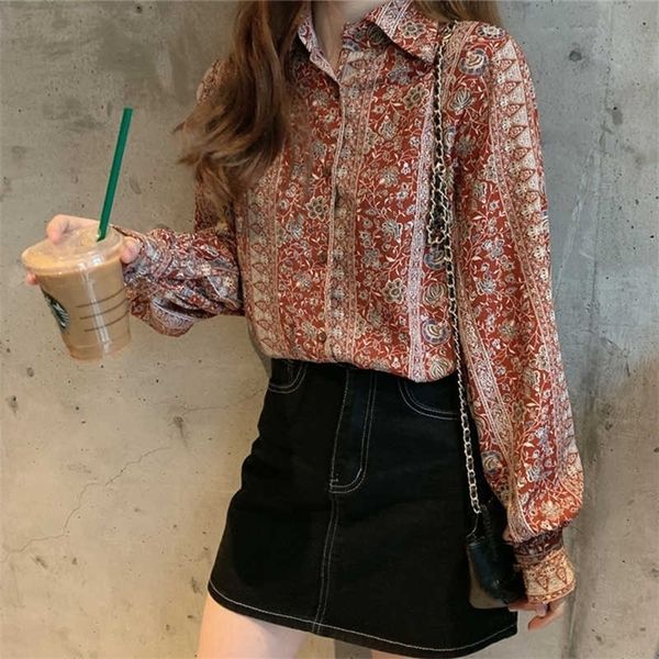 casual loose floral shirts blouses spring summer elegant lantern sleeve women's blouse shirts style blusas mujer 210702, White
casual loose floral shirts blouses spring summer elegant lantern sleeve women's blouse shirts style blusas mujer 210702, White