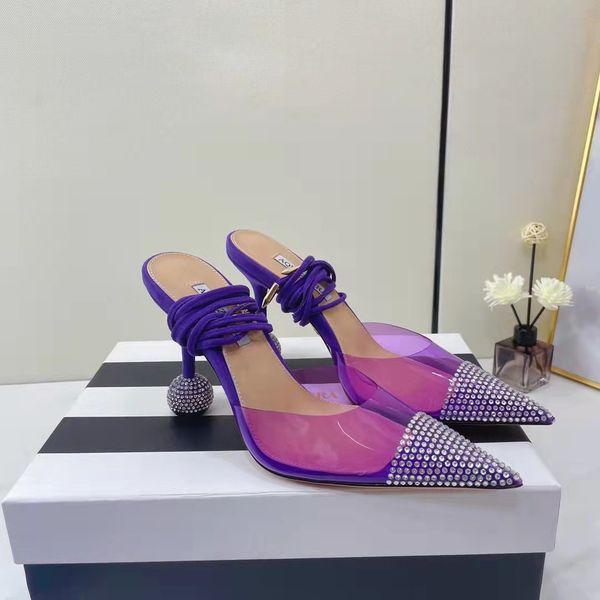 new season shoes aquazzura nights 95mm lace-up pumps purple transparent pvc crystal embellishments high stiletto heel glistening sphere, Black
new season shoes aquazzura nights 95mm lace-up pumps purple transparent pvc crystal embellishments high stiletto heel glistening sphere, Black