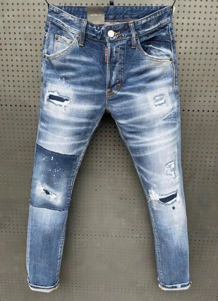 2022 europäisch und amerikanischer männer designer hip-hop jeans high street fashion flut marke radfahren motorrad waschen patch brief lose, Blue
2022 europäisch und amerikanischer männer designer hip-hop jeans high street fashion flut marke radfahren motorrad waschen patch brief lose, Blue
