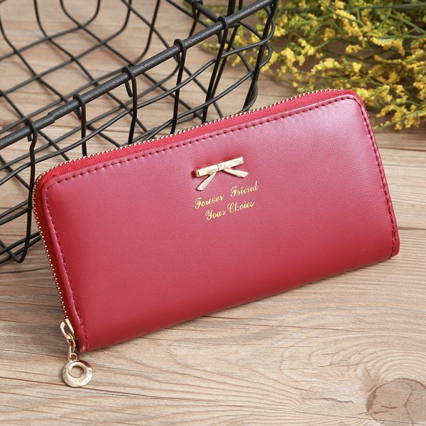 fashion solid color ladies wallet simple personality fashion fdsf, Red;black
fashion solid color ladies wallet simple personality fashion fdsf, Red;black