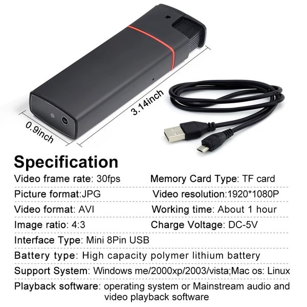 1080p full hd pinhole camerasr night lighter camera outdoor security mini camera ultra-compact dv surveillance vision portable cam
1080p full hd pinhole camerasr night lighter camera outdoor security mini camera ultra-compact dv surveillance vision portable cam