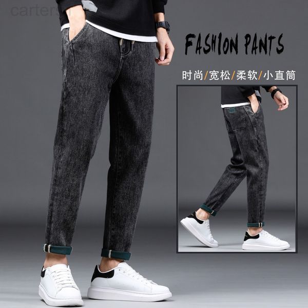 men's jeans designer 2021 autumn winter new casual lace up black trend jeans men's loose korean fashion youth harlan pants nva6, Blue
men's jeans designer 2021 autumn winter new casual lace up black trend jeans men's loose korean fashion youth harlan pants nva6, Blue