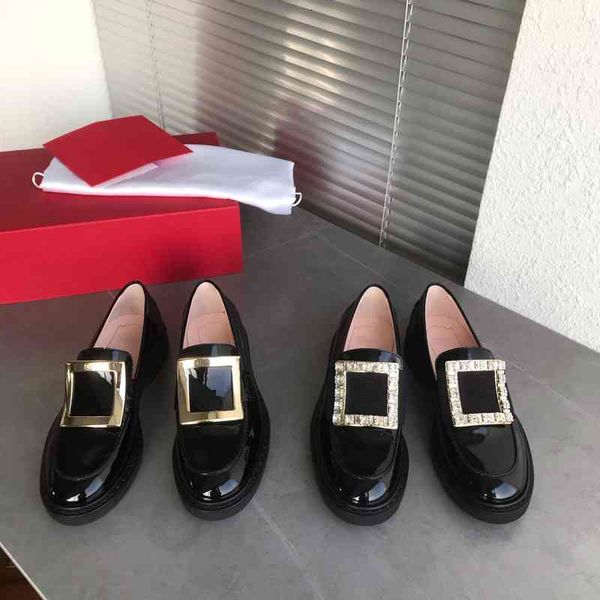 sandals high order square buckle lefu shoes thick bottom single one foot round head flat patent leather small, Black
sandals high order square buckle lefu shoes thick bottom single one foot round head flat patent leather small, Black