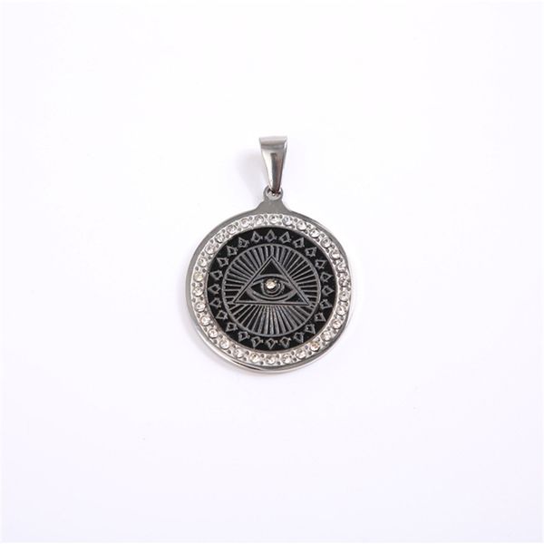 pendant necklaces drop hip hop stainless steel all seeing eye of providence pendants for women/men iced out masonic jewelry, Silver
pendant necklaces drop hip hop stainless steel all seeing eye of providence pendants for women/men iced out masonic jewelry, Silver