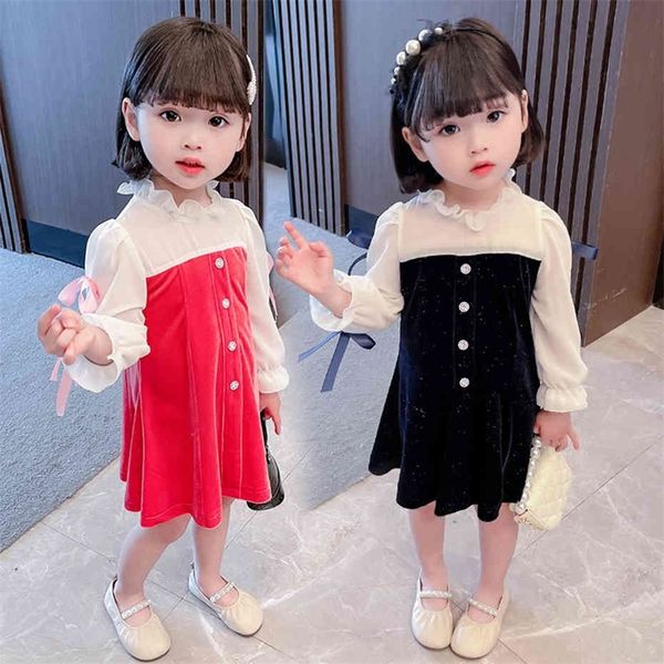 girl dresses patchwork dress for girl bow kids dress casual style children's costumes for girls 210412, Red;yellow
girl dresses patchwork dress for girl bow kids dress casual style children's costumes for girls 210412, Red;yellow