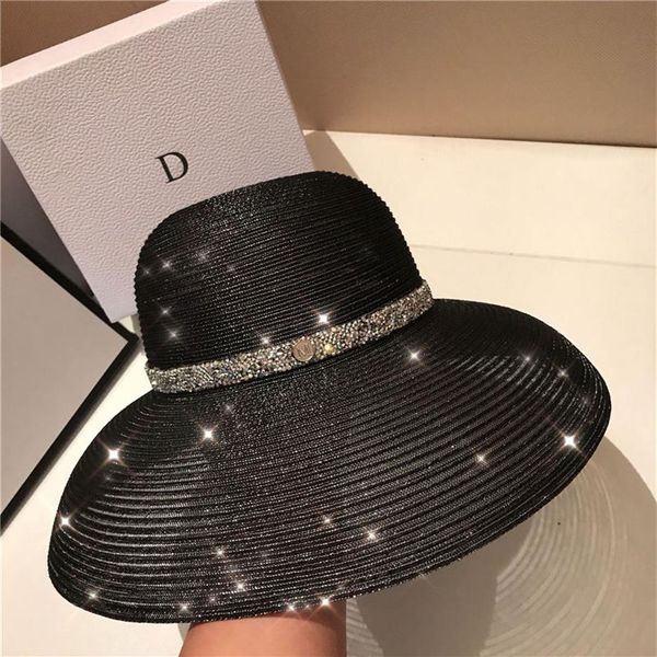 elegant anti-uv hats womens wide brim hats holiday beach hat sun hat tide black fisherman hats1704, Blue;gray 
elegant anti-uv hats womens wide brim hats holiday beach hat sun hat tide black fisherman hats1704, Blue;gray