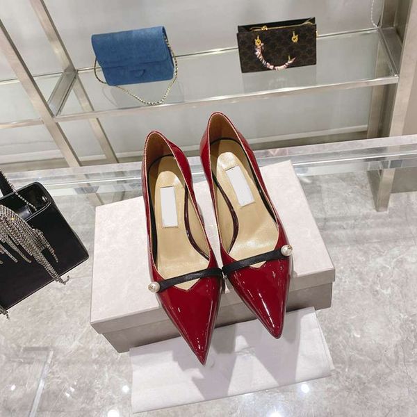women fashion dress shoes red pumps designer banquet pointy patent leather luxury pearl wedding shoes with box, Black
women fashion dress shoes red pumps designer banquet pointy patent leather luxury pearl wedding shoes with box, Black