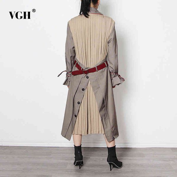casual patchwork pleated windbreaker for women lapel long sleeve sashes korean hit color windbreakers female fashion 210507, Tan;black
casual patchwork pleated windbreaker for women lapel long sleeve sashes korean hit color windbreakers female fashion 210507, Tan;black