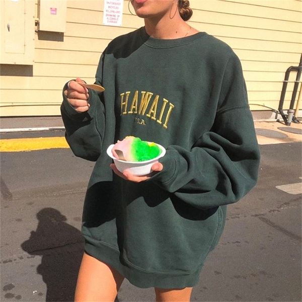 vintage letter embroidery loose sweatshirt women cotton long sleeve o neck oversized hoodie autumn casual chic hoodies 201203, Black
vintage letter embroidery loose sweatshirt women cotton long sleeve o neck oversized hoodie autumn casual chic hoodies 201203, Black