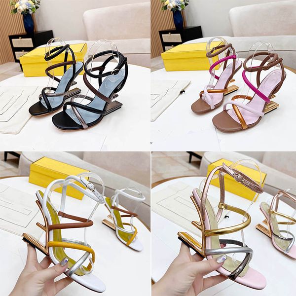 designer sandals women roma slippers first silver nappa leather sandal fashion diagonal f-shaped sculpted heel in gold-coloured metal size 3, Black
designer sandals women roma slippers first silver nappa leather sandal fashion diagonal f-shaped sculpted heel in gold-coloured metal size 3, Black