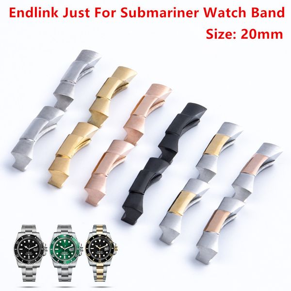 2pcs stainless shiny silver curved end link endlink for rolex belt submariner watch band only rubber leather strap 20mm 220617, Black;brown
2pcs stainless shiny silver curved end link endlink for rolex belt submariner watch band only rubber leather strap 20mm 220617, Black;brown