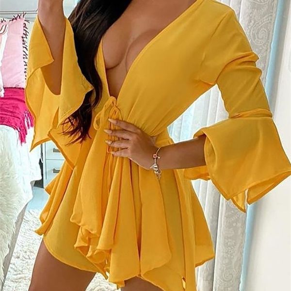 fashion women casual twopiece set suit sets solid deep v long sleeeve tied & shorts set 220526, White
fashion women casual twopiece set suit sets solid deep v long sleeeve tied & shorts set 220526, White