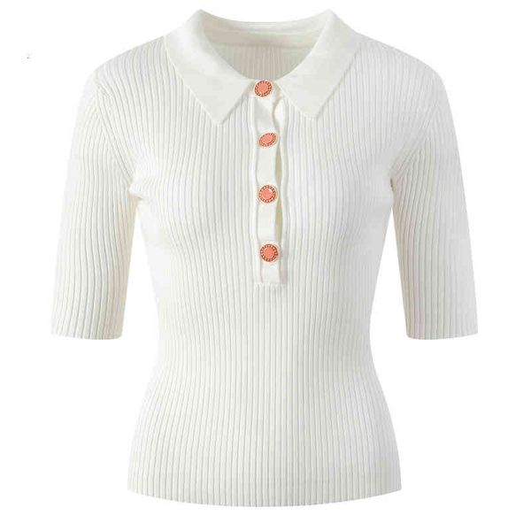 women's knits tees polo small lapel sweater women's clothing early spring french temperament casual short sleeve button 8vwg, White
women's knits tees polo small lapel sweater women's clothing early spring french temperament casual short sleeve button 8vwg, White