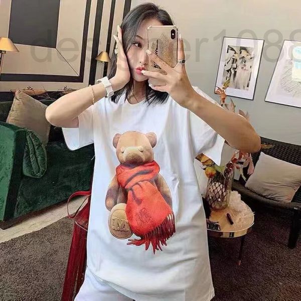 women's t-shirt designer ader22 summer new bear print crew neck loose couple short sleeve t-shirt dgll, White
women's t-shirt designer ader22 summer new bear print crew neck loose couple short sleeve t-shirt dgll, White