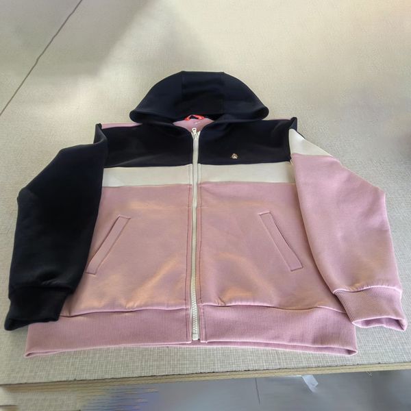 elementary school students spring and autumn hoodie college style children's stitching color hooded knitted jacket, Black
elementary school students spring and autumn hoodie college style children's stitching color hooded knitted jacket, Black