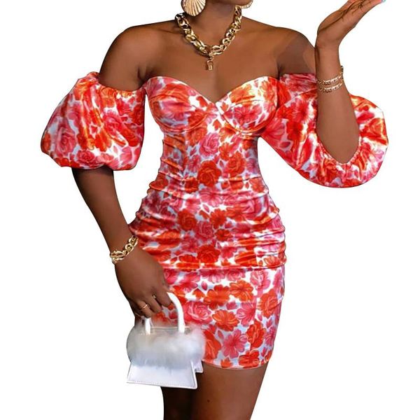 foreign trade spring and summer european and american fashion amazon temperament printing one-shoulder puff sleeves hip dress, White;black
foreign trade spring and summer european and american fashion amazon temperament printing one-shoulder puff sleeves hip dress, White;black