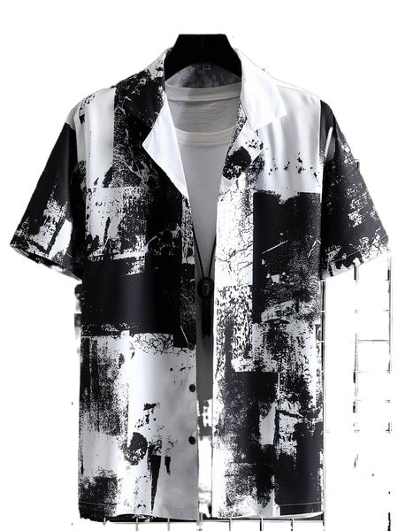 men graphic print shirt without tee r5uo#, White;black