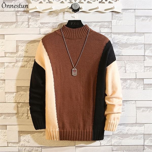 onnestun turtleneck sweater men clothing winter plus size sweater men patchwork elasticity pullover sweater men 201203, White;black
onnestun turtleneck sweater men clothing winter plus size sweater men patchwork elasticity pullover sweater men 201203, White;black