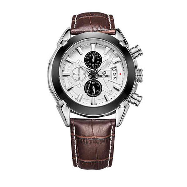 megir brand man military chronograph army style 2022 wrist watch for men, Slivery;brown
megir brand man military chronograph army style 2022 wrist watch for men, Slivery;brown