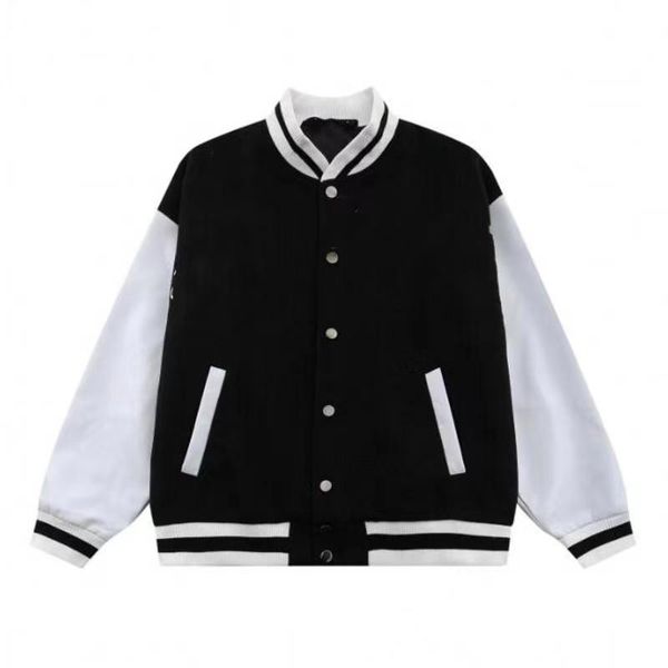 23ss fashion flocking leather sleeves baseball coat uniform jackets single breasted warm jackets couples women men varsity coats mens design, Black;brown
23ss fashion flocking leather sleeves baseball coat uniform jackets single breasted warm jackets couples women men varsity coats mens design, Black;brown