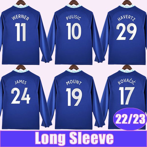 22 23 kante mount pulisic mens long sleeve soccer jerseys jorginho kovacic chilwell ziyech james havertz home blue away 3rd football shirt, Black;yellow
22 23 kante mount pulisic mens long sleeve soccer jerseys jorginho kovacic chilwell ziyech james havertz home blue away 3rd football shirt, Black;yellow