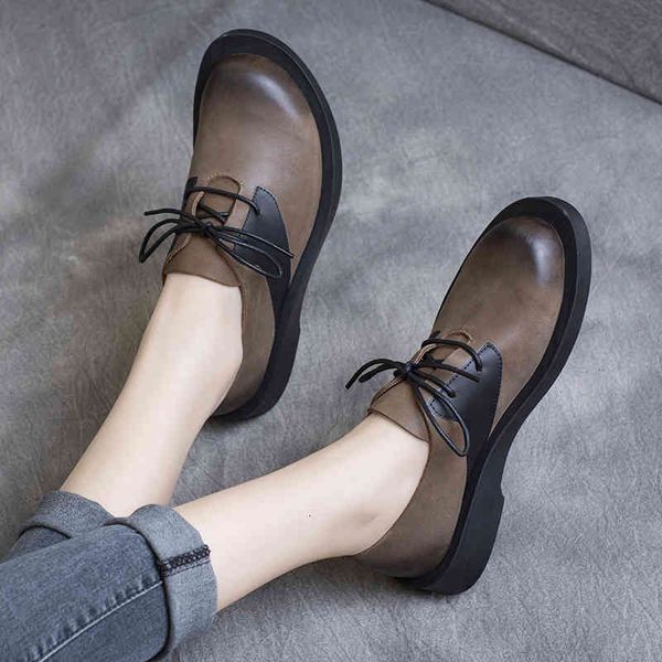sandals spring style mori women's handsome cowhide lace up flat bottom low heel single shoes british color matching 6hrf, Black
sandals spring style mori women's handsome cowhide lace up flat bottom low heel single shoes british color matching 6hrf, Black