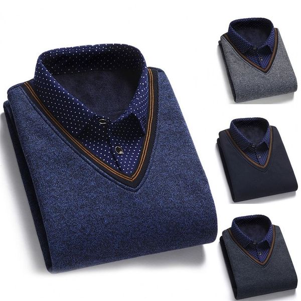 autumn men sweater fake twopiece grid thicken knitted male base sweater solid pullover shirt jumper slim sweater men's clothing 220811, White;black
autumn men sweater fake twopiece grid thicken knitted male base sweater solid pullover shirt jumper slim sweater men's clothing 220811, White;black