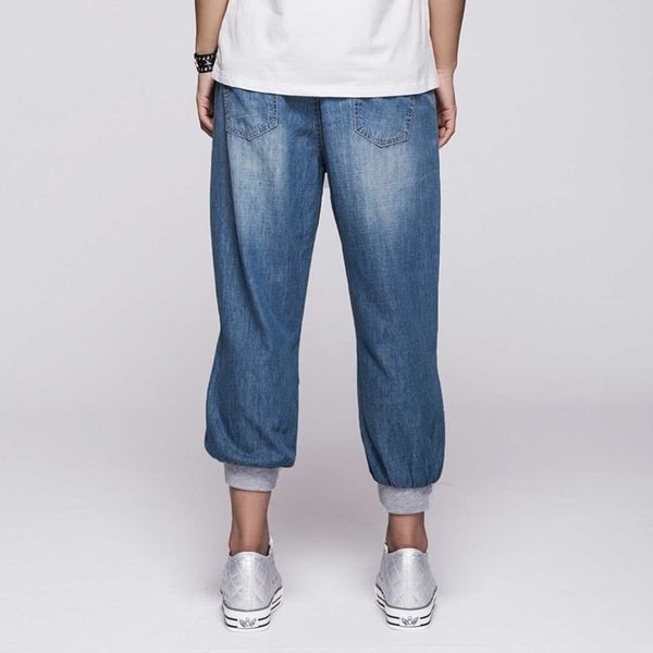 leijijeans summer plus size casual soft loose white polished waist elastic women harem comfortable sports s jeans y200417, Blue
leijijeans summer plus size casual soft loose white polished waist elastic women harem comfortable sports s jeans y200417, Blue