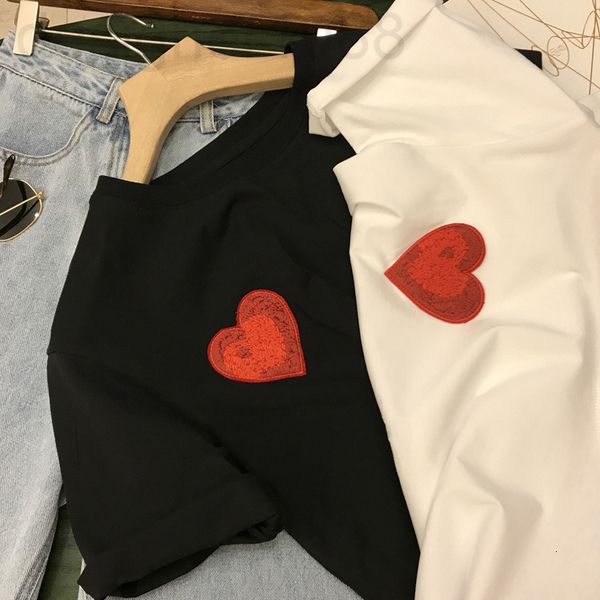 women's t-shirt designer exquisite relief cross embroidery simple solid color casual t-shirt ~ loose early spring black and white short
women's t-shirt designer exquisite relief cross embroidery simple solid color casual t-shirt ~ loose early spring black and white short