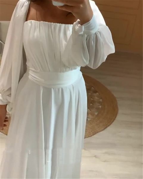 white silk evening dresses puffy long sleeves square neck dubai women formal prom gowns plus size, Black;red
white silk evening dresses puffy long sleeves square neck dubai women formal prom gowns plus size, Black;red