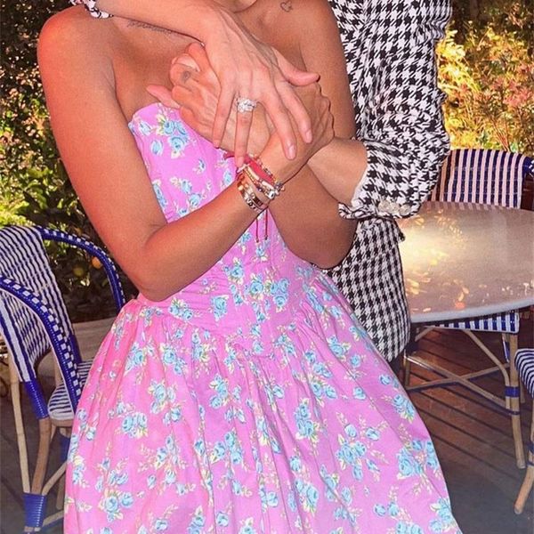summer women strapless dresses floral printed soft elegant party mini dress female fashion chic sleeveless a line outfit 220504, Black;gray
summer women strapless dresses floral printed soft elegant party mini dress female fashion chic sleeveless a line outfit 220504, Black;gray