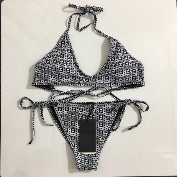 2022 women beach bikini fashion designer summer woman tied rope swimsuit letter pattern printing suit red vest woman clothes w22, White;black
2022 women beach bikini fashion designer summer woman tied rope swimsuit letter pattern printing suit red vest woman clothes w22, White;black