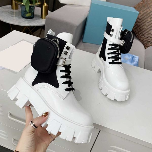 rois ankle boots designer women platform martin boot fashion brushed removable strap with pouch combat booties lace up eu35-41, Black
rois ankle boots designer women platform martin boot fashion brushed removable strap with pouch combat booties lace up eu35-41, Black